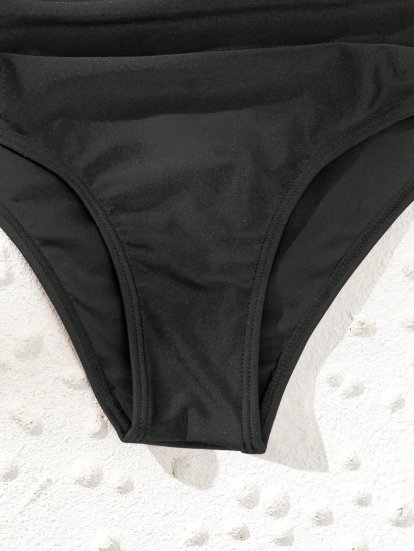 Swim Lushoire Summer Beach Ruched High Waisted Bikini Bottom