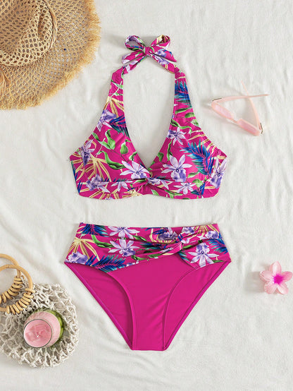 Swim Lushoire Women's Swimsuit Set, Random Print