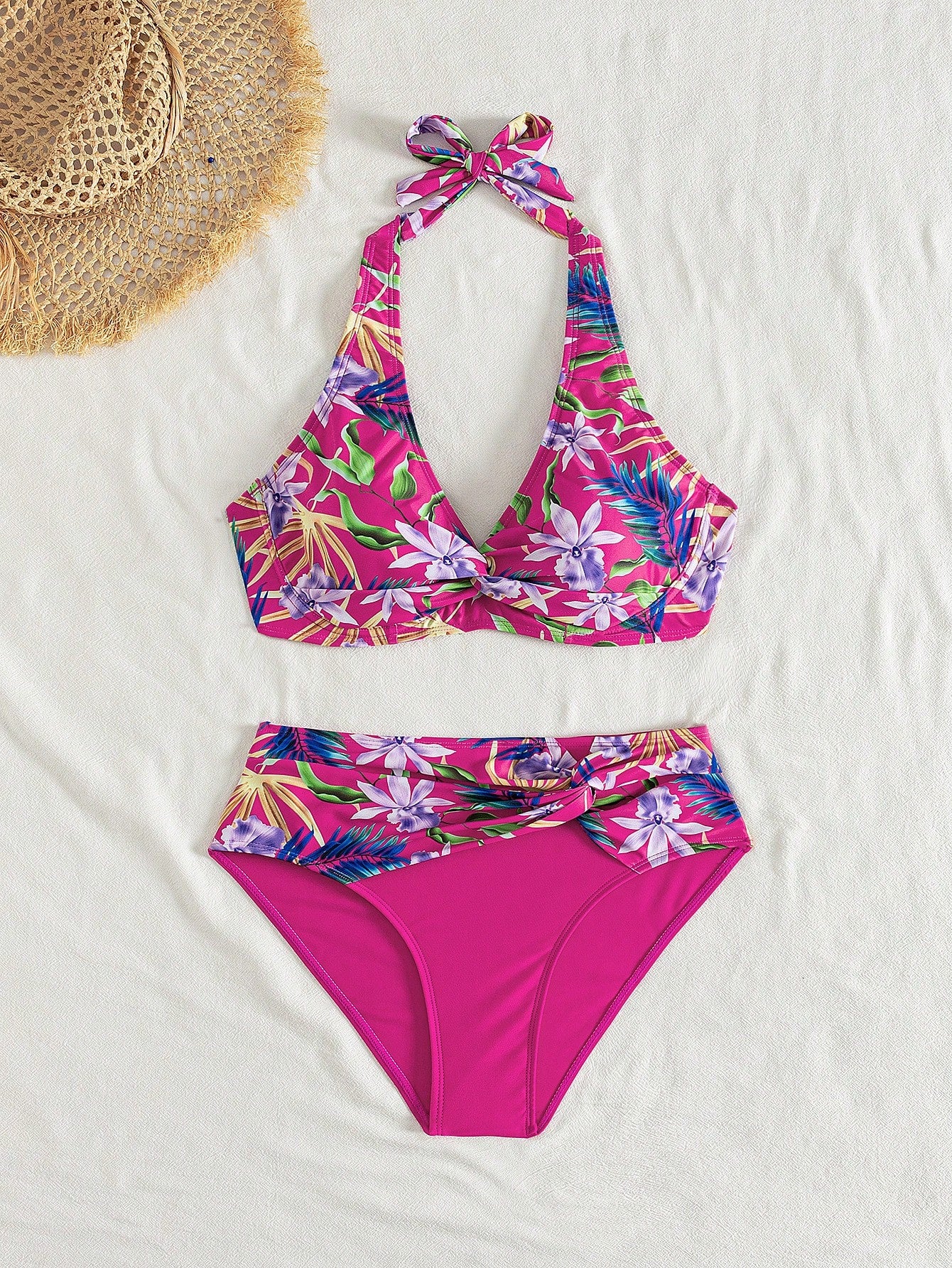 Swim Lushoire Women's Swimsuit Set, Random Print