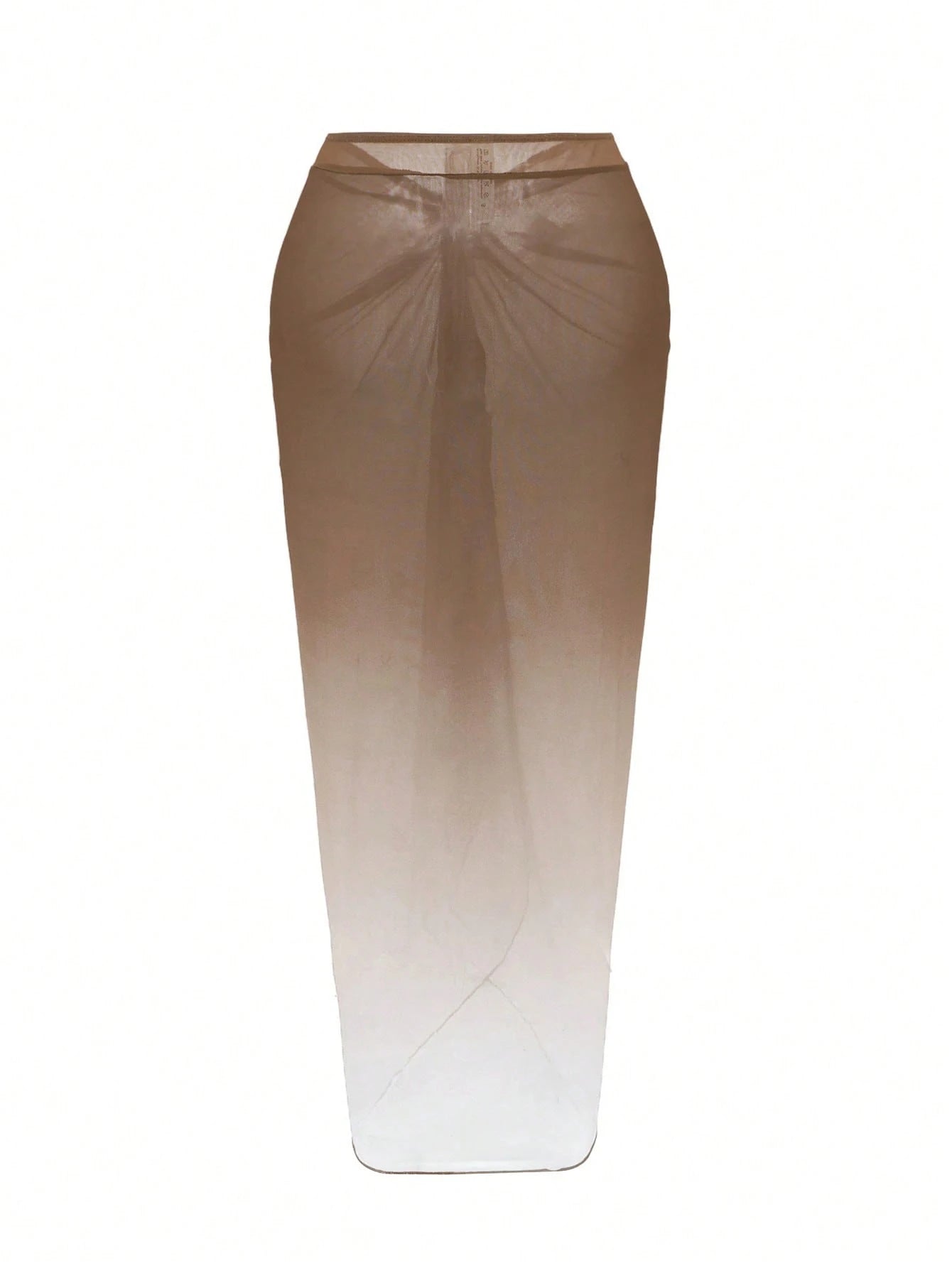 Swim Oasis Women's Plus Size Gradient Color Beach Vacation Front Twist Ruched Skirt
