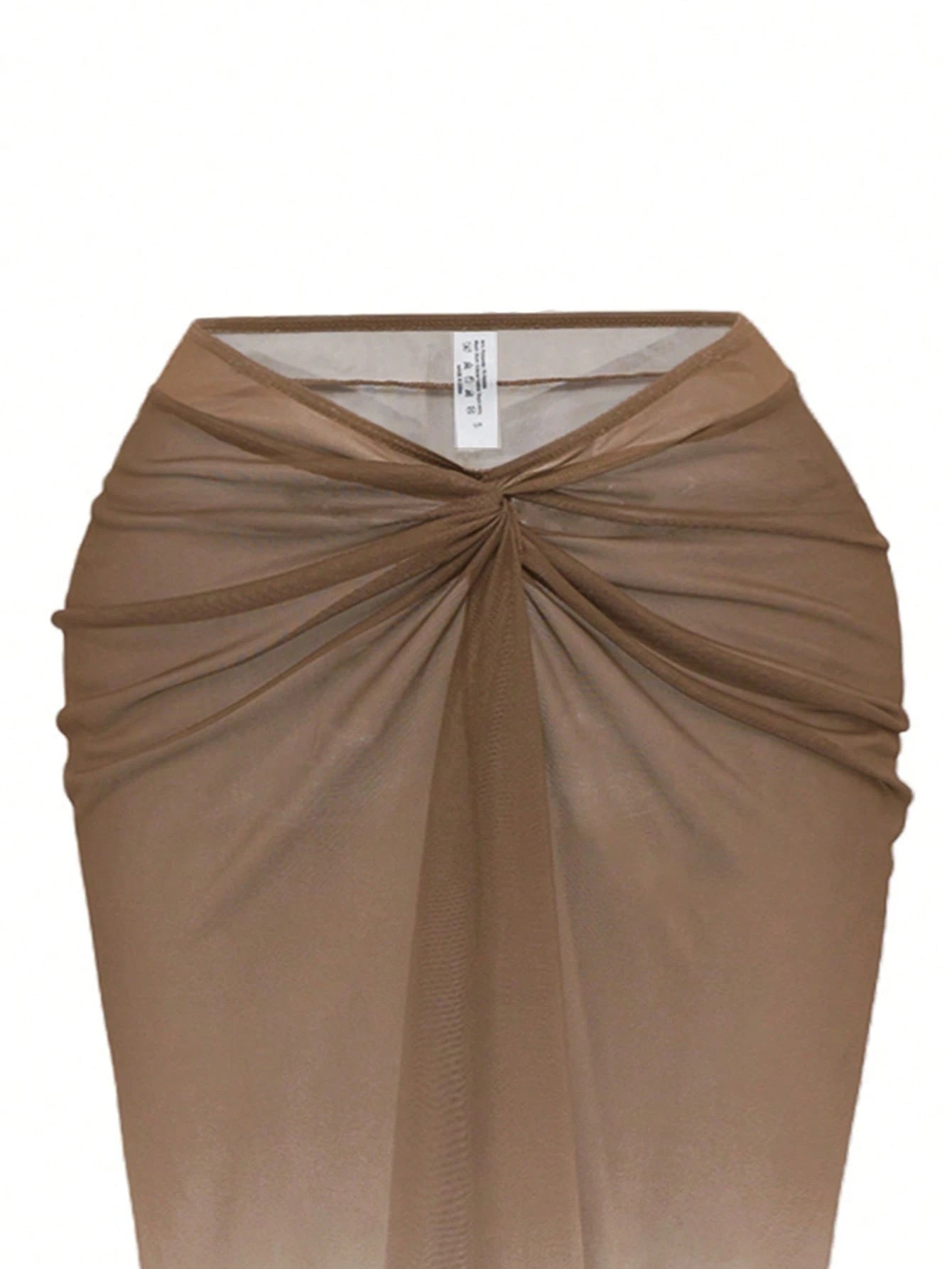 Swim Oasis Women's Plus Size Gradient Color Beach Vacation Front Twist Ruched Skirt