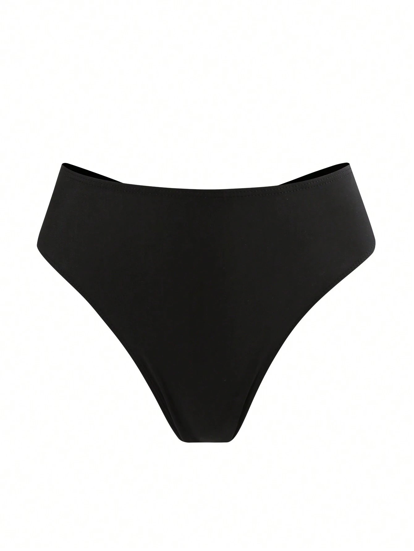 Swim Vcay 3pcs Plus Size Women's Bikini Bottom, Random Print Criss-Cross Back Thong Bikini Bottoms, Casual Beach Summer