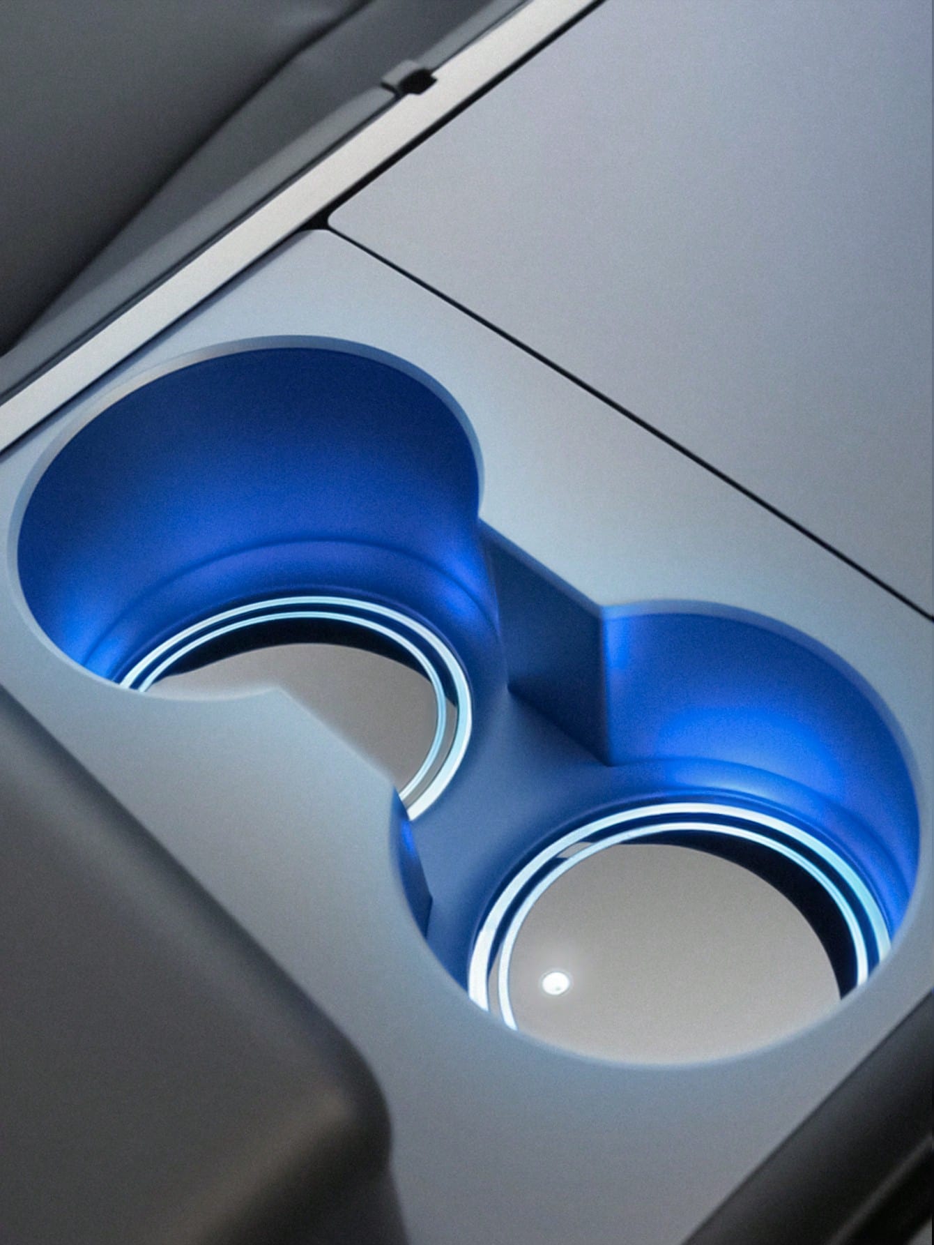 Teckwe 2pcs LED Car Cup Holder Lights, Light Up Car Coasters For Cup Holders 7 Color-Changing Light Up Cup Holder Insert Coasters, Waterproof Car Accessories, Car Gifts For Men & Women