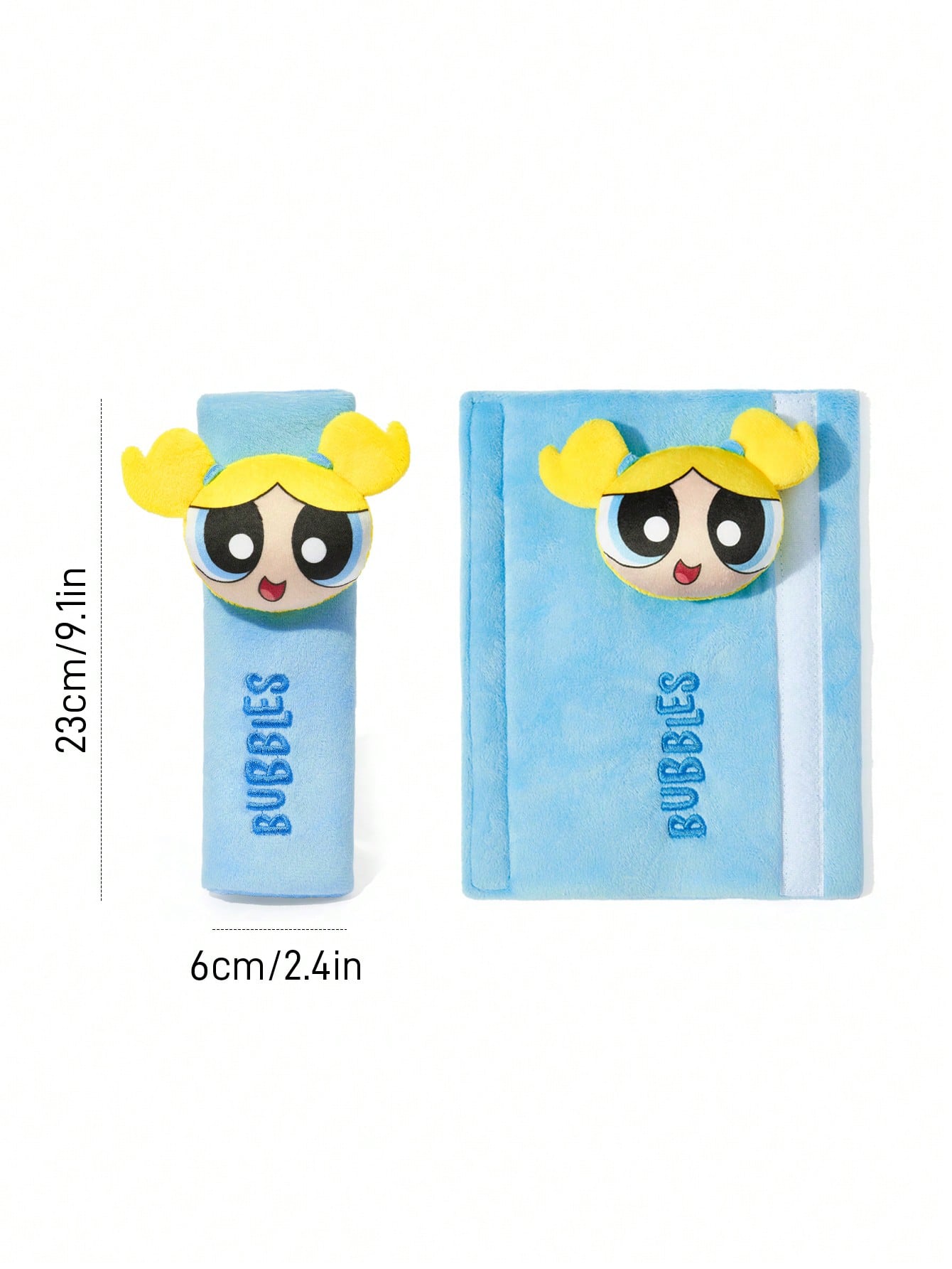 THE POWERPUFF GIRLS X 1Pc Seat Belt Shoulder Cover, Blue