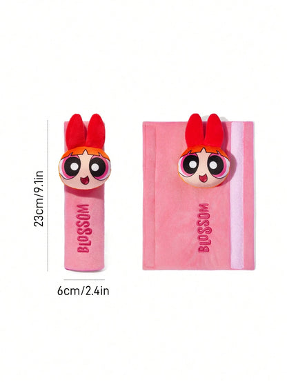 THE POWERPUFF GIRLS X 1Pc Seat Belt Shoulder Cover, Blue