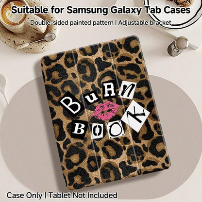 The Wild Leopard Pattern Red Lip Design Tablet Protective Case Is Compatible With 10th And 11th Generation Cases, A16, 11-Inch Pro (10th Generation), Soft Edge Air Cases, Air 8, And 12.4-Inch Gala