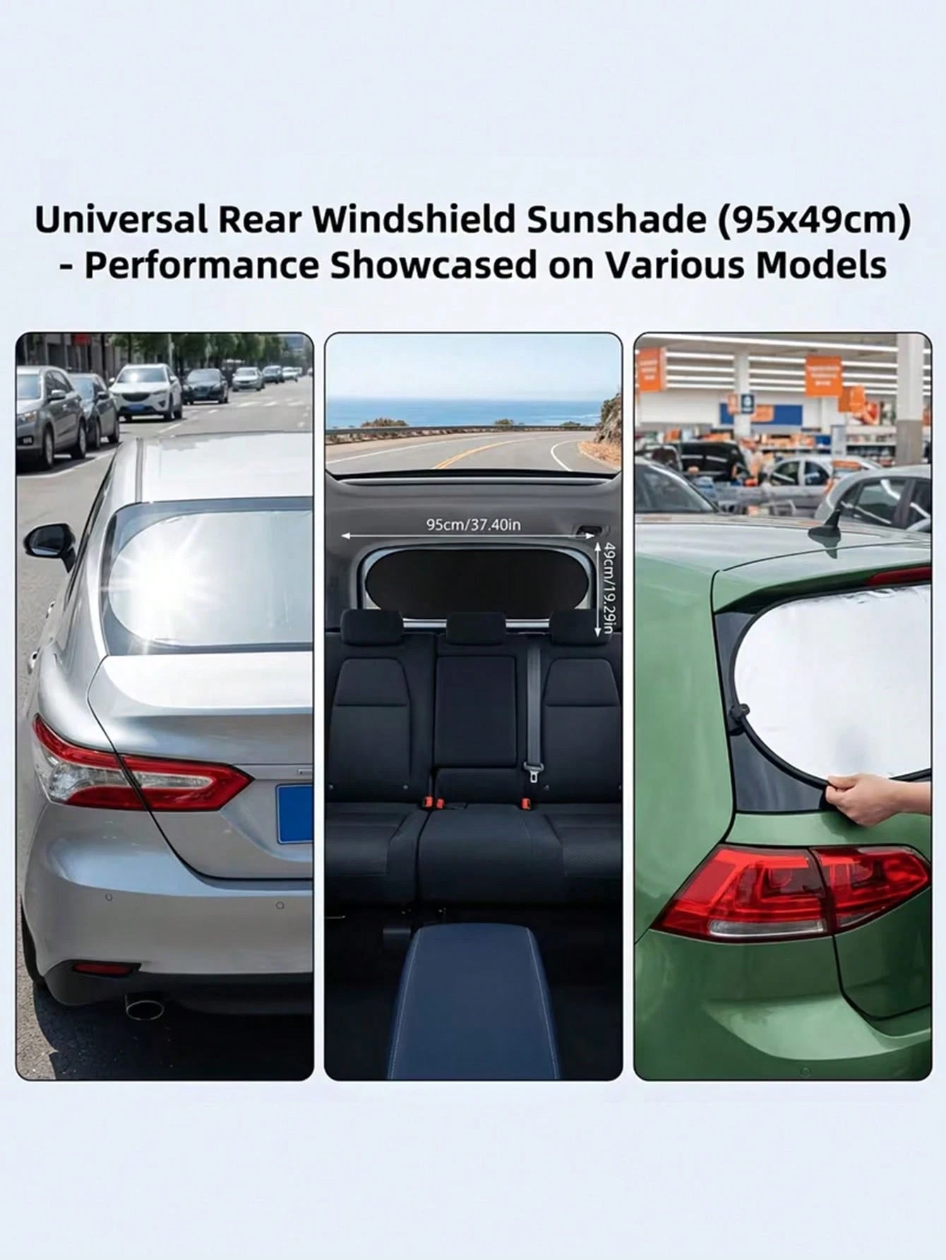 Thickened Car Windshield Sunshade, Heat Insulation And Cooling, Suitable For Most Cars, SUVs, Sedans, Foldable And Portable Design, Universal