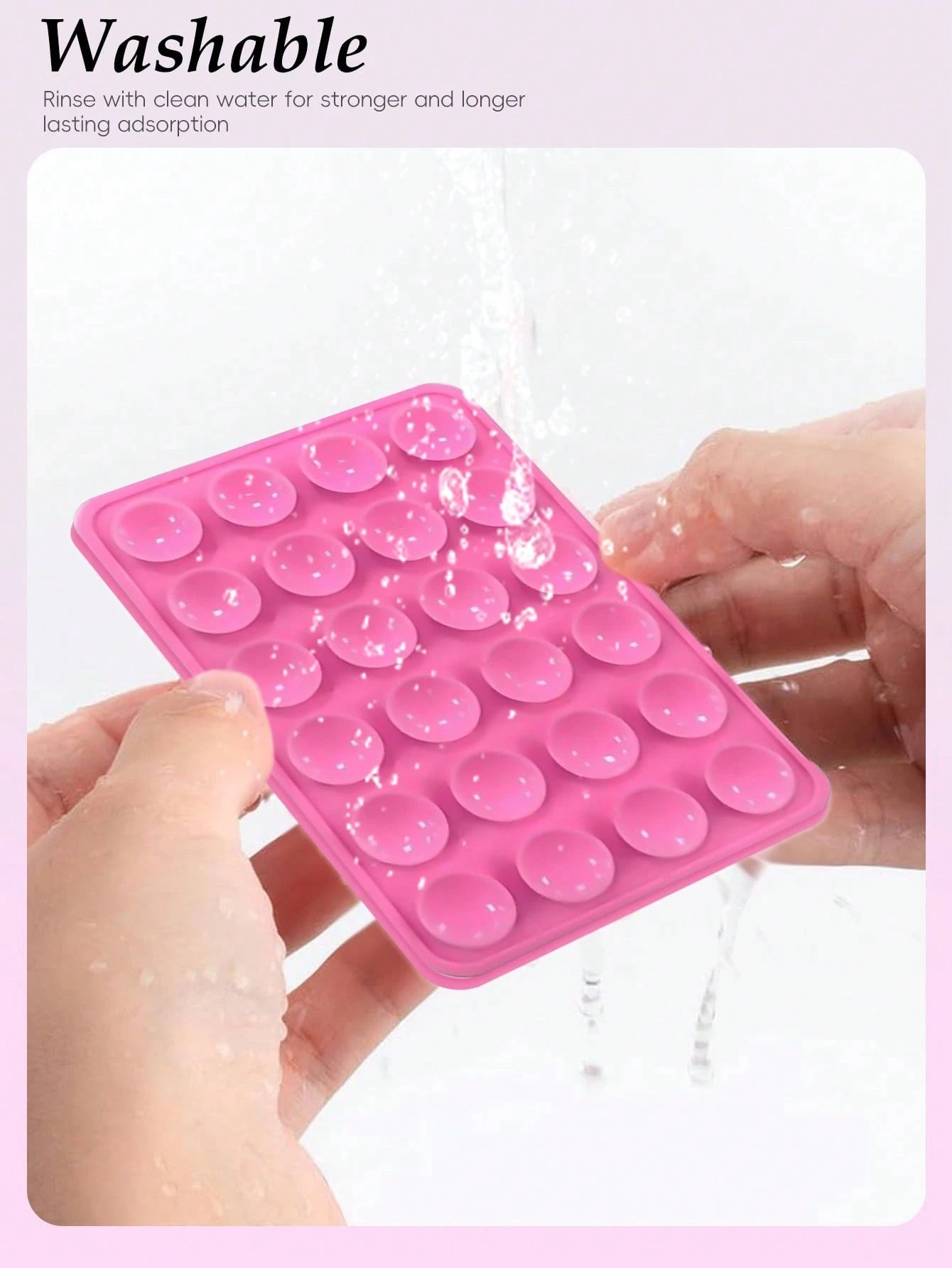 This One-Piece Silicone Material Product Has 48 Double-Sided Suction Cups On The Back Of The Phone Case, Suitable For Mobile Phones, Laptop Bags, Leather Bags, Suction Cups And Card Clips.