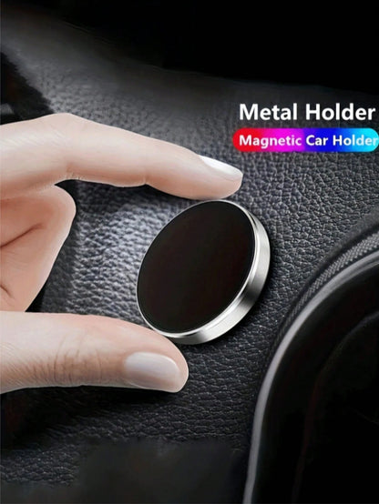 This Sturdy Magnetic Car Phone Holder Can Instantly Attach To The Car Dashboard Or Interior Wall, Suitable For All Phones, Designed For Car Owners. Universal Magnetic Metal Phone Holder, Multi-Functio