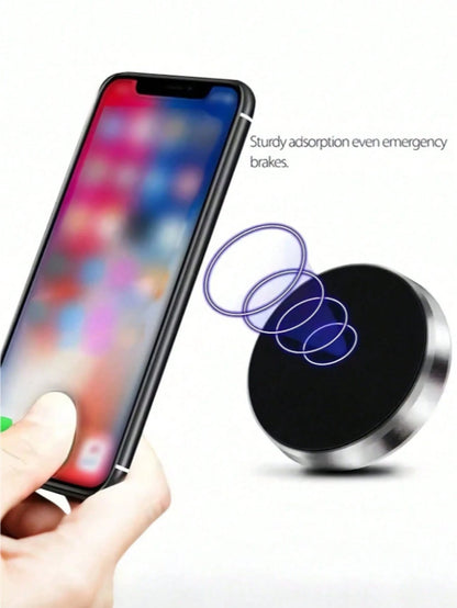 This Sturdy Magnetic Car Phone Holder Can Instantly Attach To The Car Dashboard Or Interior Wall, Suitable For All Phones, Designed For Car Owners. Universal Magnetic Metal Phone Holder, Multi-Functio
