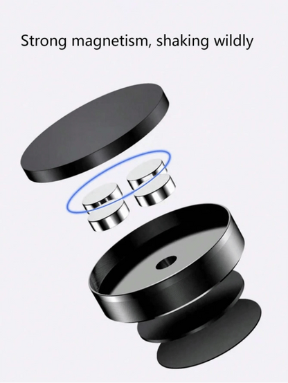This Sturdy Magnetic Car Phone Holder Can Instantly Attach To The Car Dashboard Or Interior Wall, Suitable For All Phones, Designed For Car Owners. Universal Magnetic Metal Phone Holder, Multi-Functio