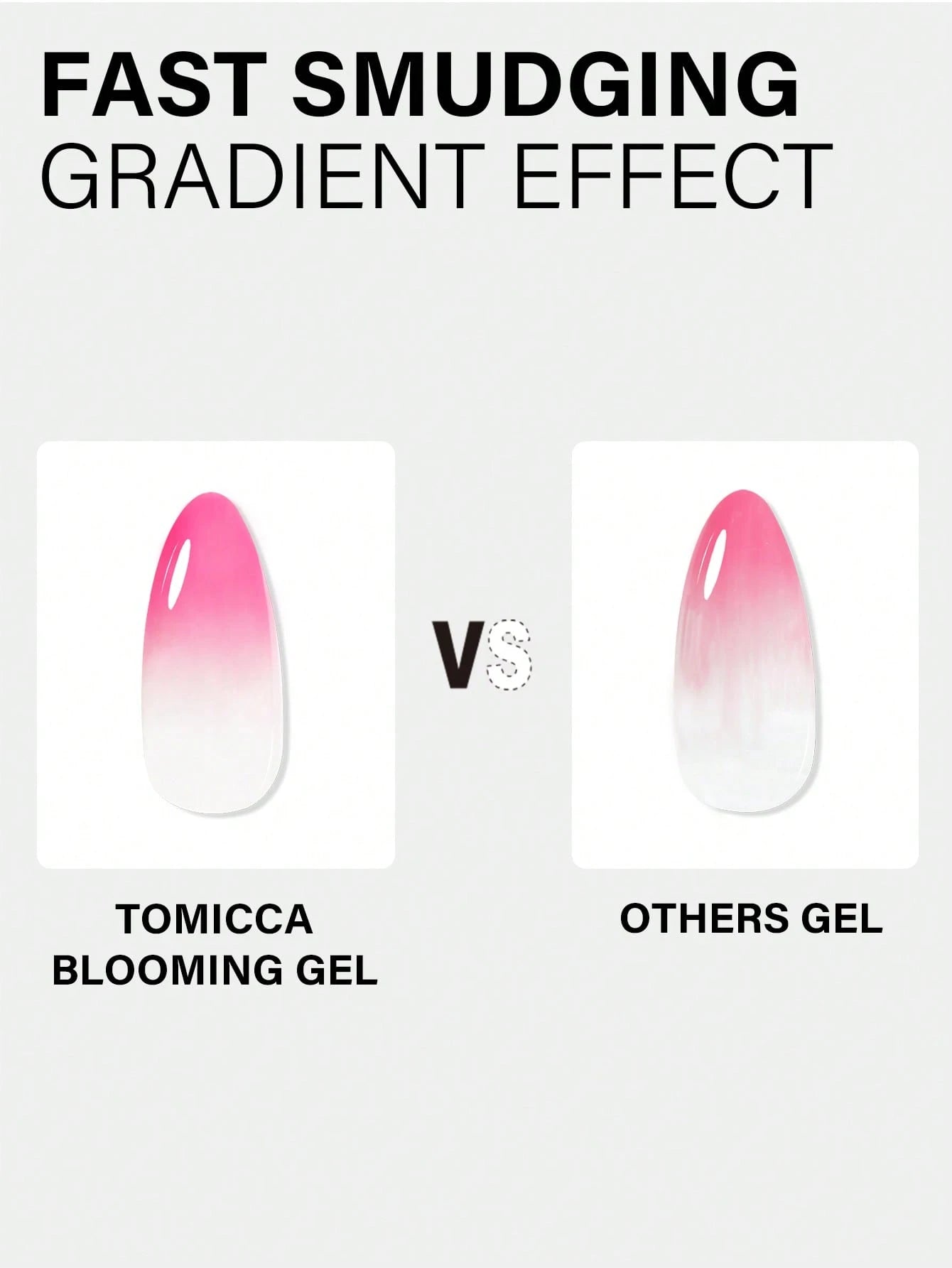 TOMICCA 8ml Transparent Blooming Gel Nail Polish, Removable UV LED Blooming Gel Nail Polish, Can Create Tie Dye Effect, Suitable For Nail Art, Marble, Natural Stone, Watercolor Tie Dye And More, Chris