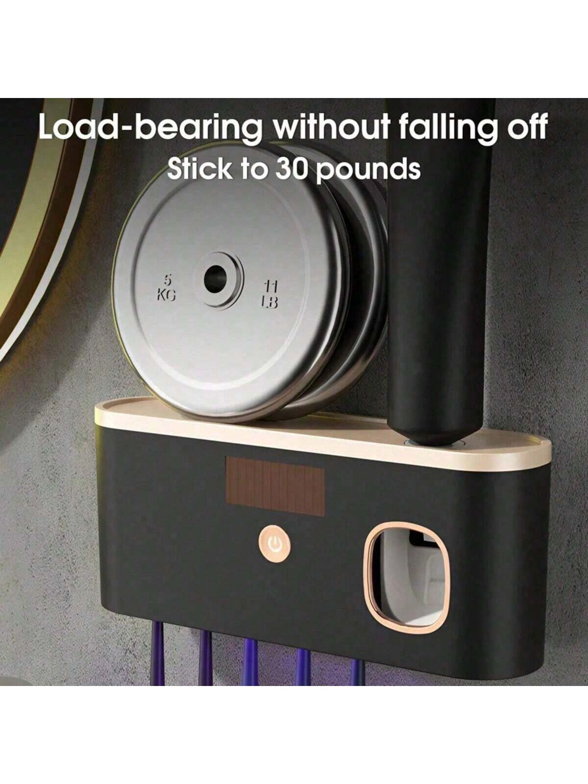 Toothbrush And Toothpaste Holder, Load-Bearing Up To 30 Lbs Without Falling Off