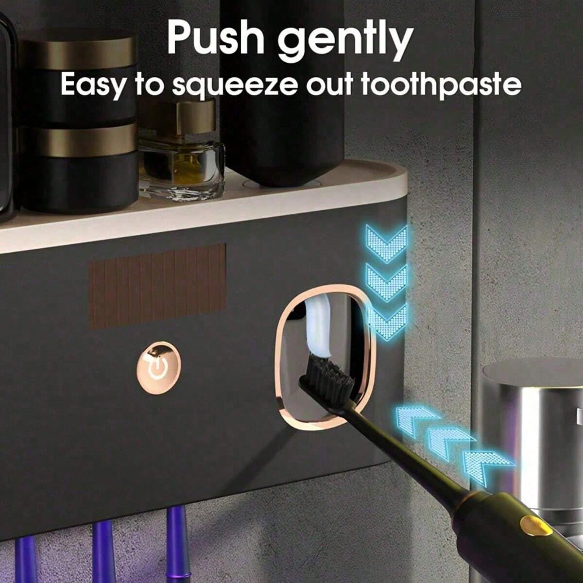 Toothbrush And Toothpaste Holder, Load-Bearing Up To 30 Lbs Without Falling Off