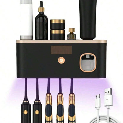 Toothbrush And Toothpaste Holder, Load-Bearing Up To 30 Lbs Without Falling Off
