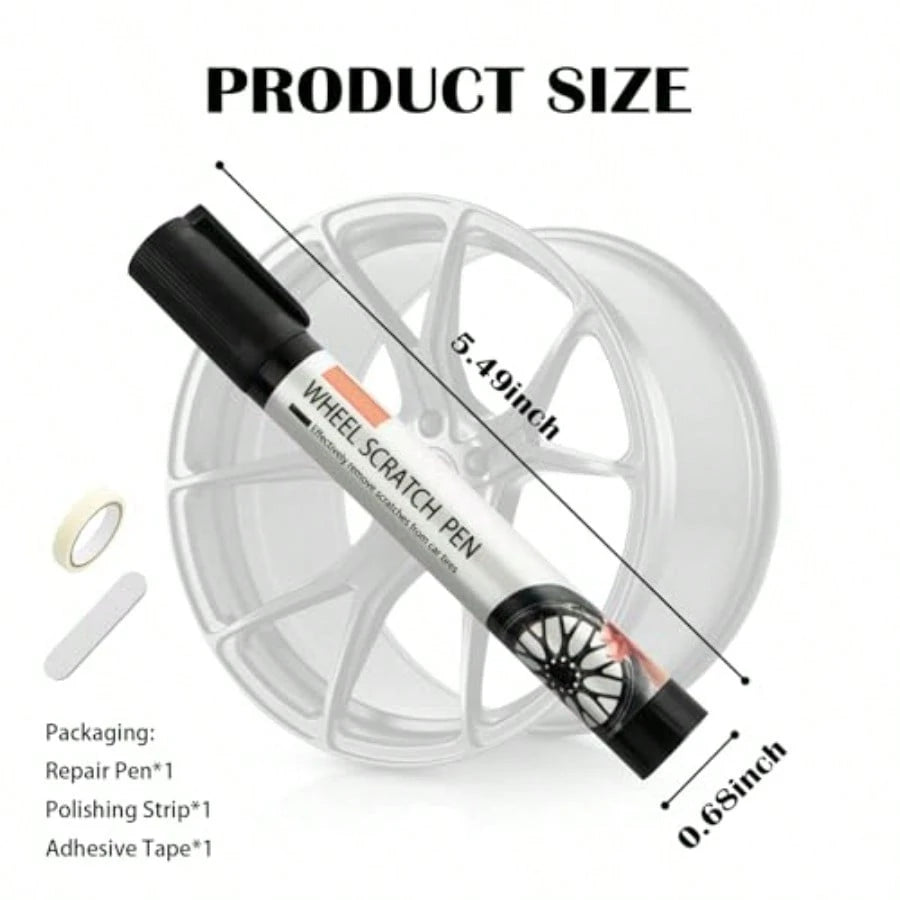 Touch Up Paint For Cars, Professional Rim Paints Pen/Automotive Touchup Paint For Quick Repair Of Scratches, Wheel Scratch Repair Kit Car Accessories For Most Vehicles