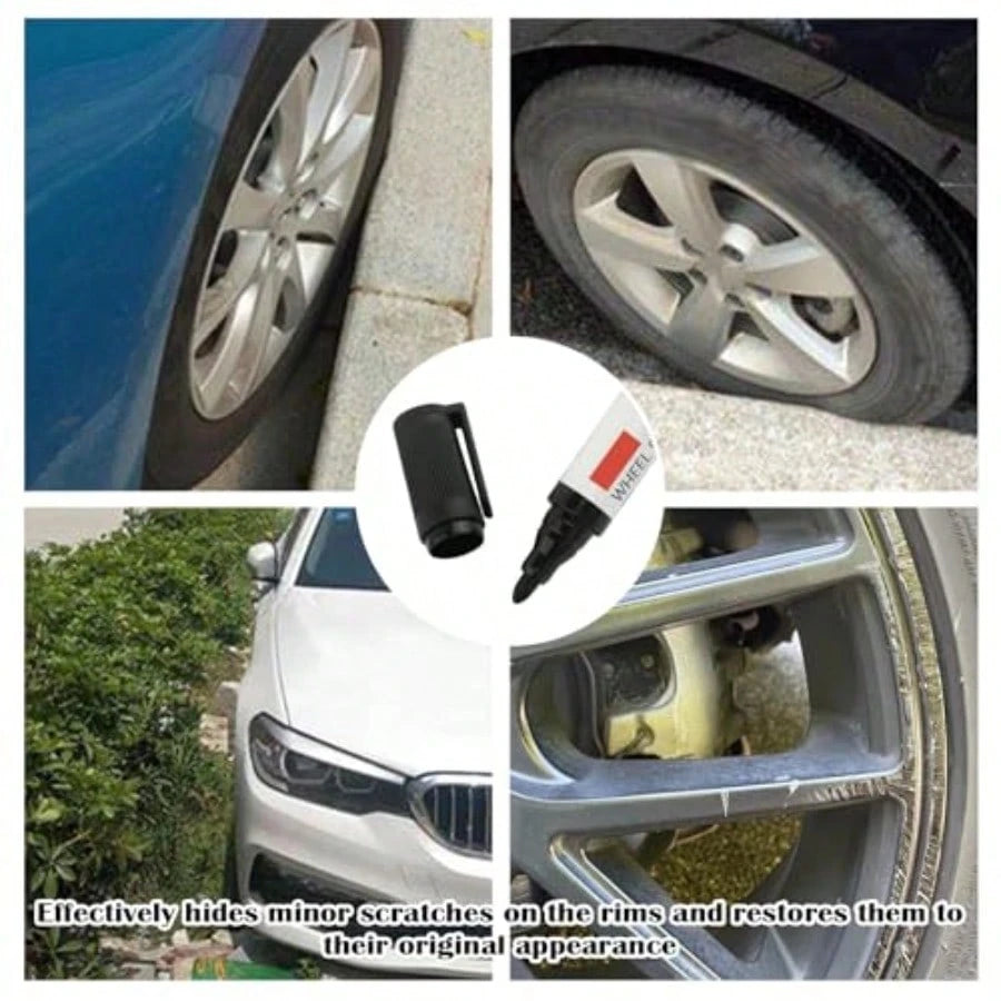 Touch Up Paint For Cars, Professional Rim Paints Pen/Automotive Touchup Paint For Quick Repair Of Scratches, Wheel Scratch Repair Kit Car Accessories For Most Vehicles