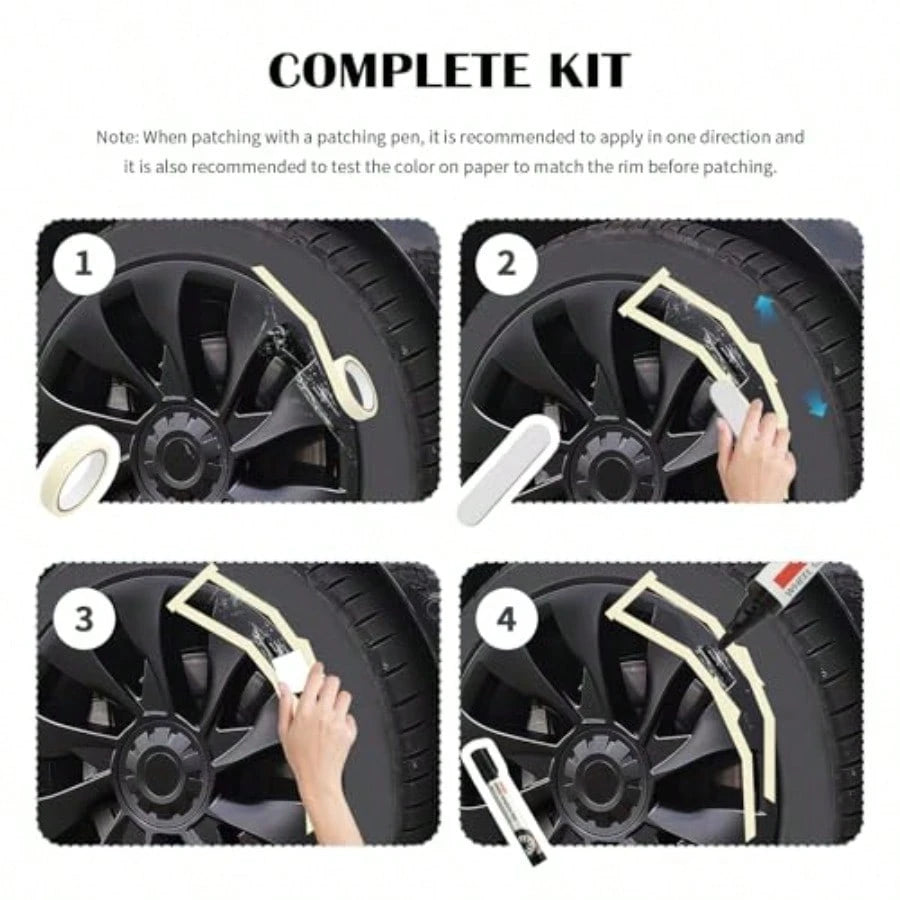 Touch Up Paint For Cars, Professional Rim Paints Pen/Automotive Touchup Paint For Quick Repair Of Scratches, Wheel Scratch Repair Kit Car Accessories For Most Vehicles