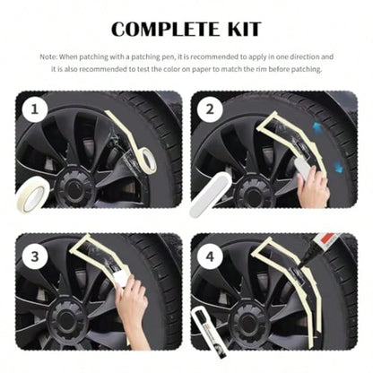 Touch Up Paint For Cars, Professional Rim Paints Pen/Automotive Touchup Paint For Quick Repair Of Scratches, Wheel Scratch Repair Kit Car Accessories For Most Vehicles
