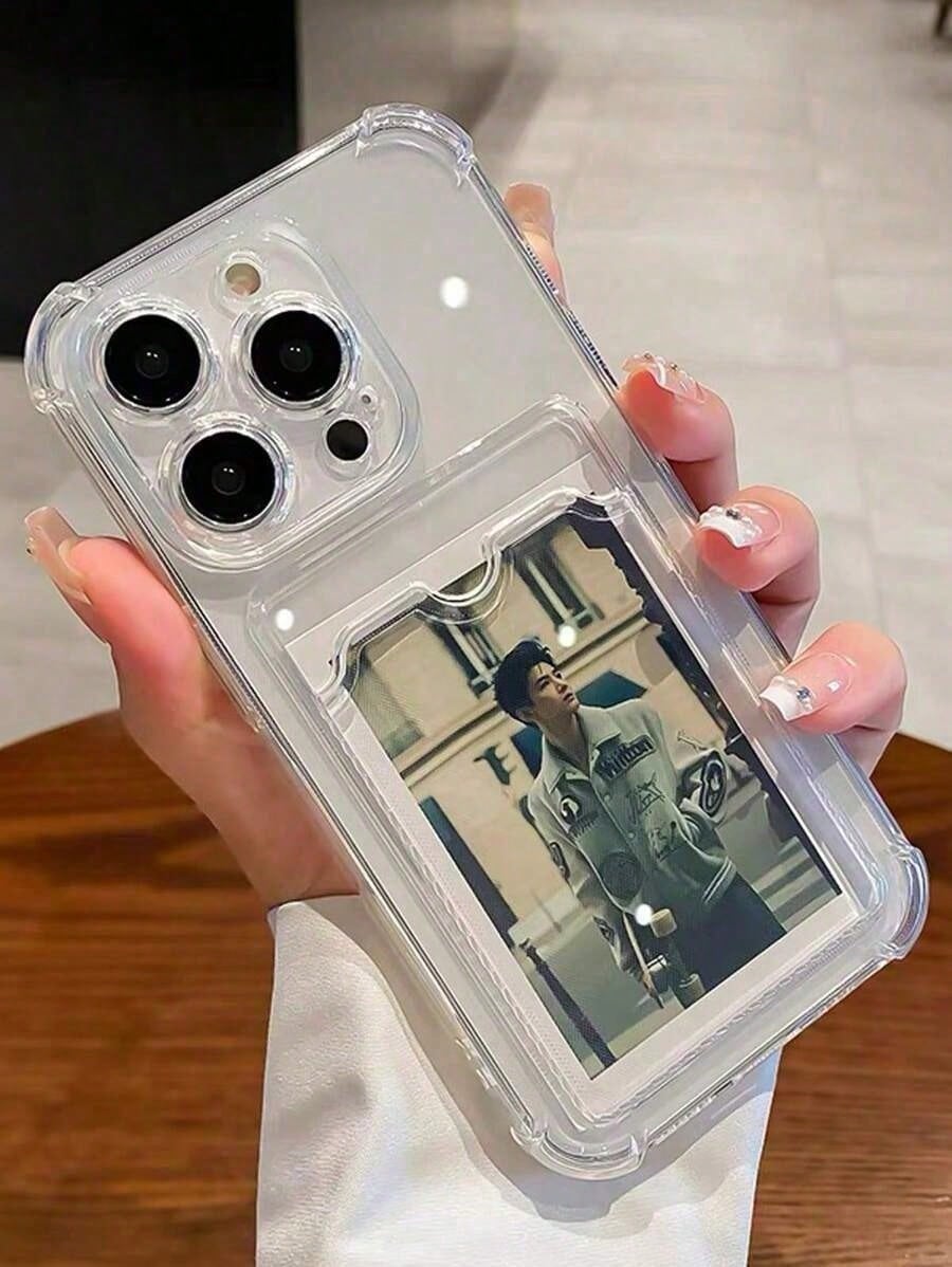 Transparent Silicone Phone Case, Shock-Proof And Drop-Proof, Suitable For IPhone, Galaxy, And Other Models, TPU Protective Back Cover, Waterproof, Anti-Fall, Anti-Scratch