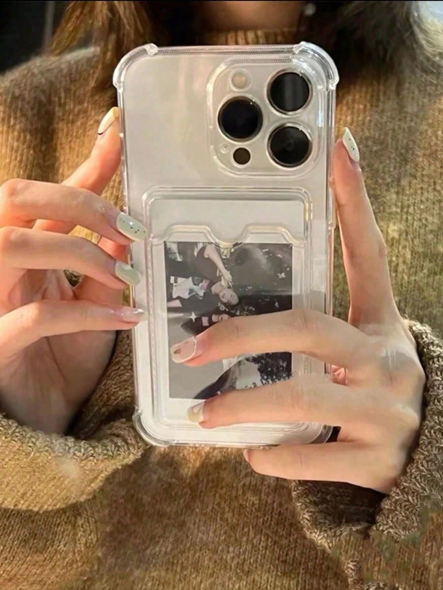 Transparent Silicone Phone Case, Shock-Proof And Drop-Proof, Suitable For IPhone, Galaxy, And Other Models, TPU Protective Back Cover, Waterproof, Anti-Fall, Anti-Scratch