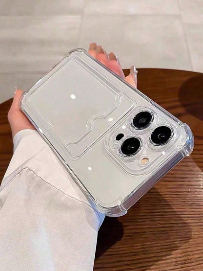 Transparent Silicone Phone Case, Shock-Proof And Drop-Proof, Suitable For IPhone, Galaxy, And Other Models, TPU Protective Back Cover, Waterproof, Anti-Fall, Anti-Scratch