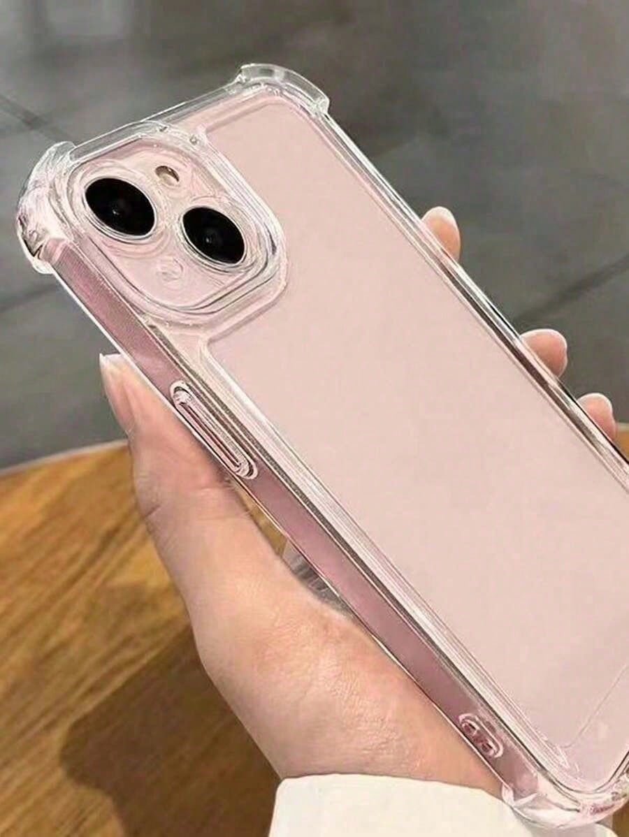 Transparent Silicone Phone Case, Shock-Proof And Drop-Proof, Suitable For IPhone, Galaxy, And Other Models, TPU Protective Back Cover, Waterproof, Anti-Fall, Anti-Scratch