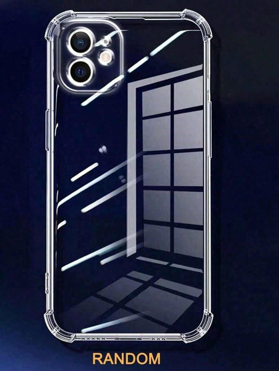 Transparent Silicone Phone Case, Shock-Proof And Drop-Proof, Suitable For IPhone, Galaxy, And Other Models, TPU Protective Back Cover, Waterproof, Anti-Fall, Anti-Scratch