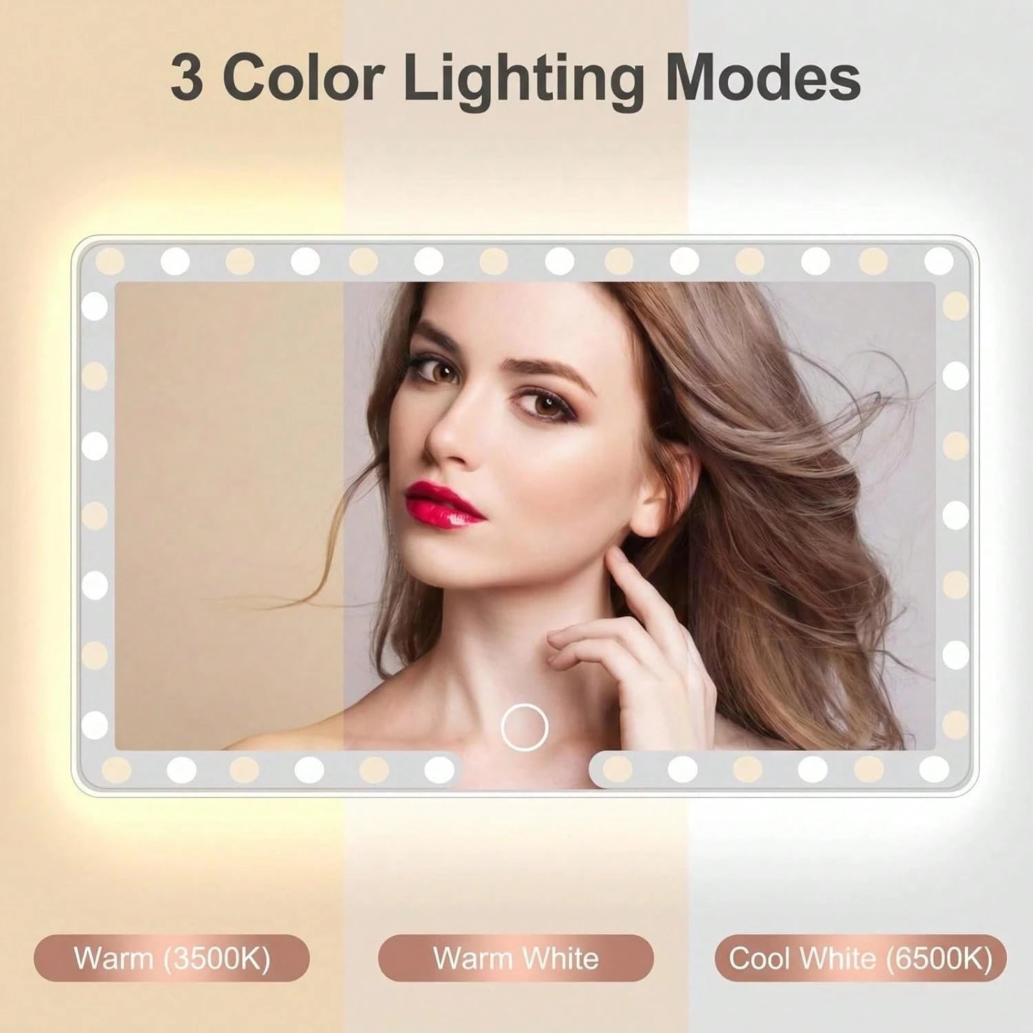 Ultra Thin LED Car Makeup HD Mirror Sunshade Makeup Hanging Mirror USB Charge Sun Visor Dimmable Touchscreen Auto Interior Vanity Mirror For Women,Car Acessesories Women,Car Essentials,Car Stuff,Car D