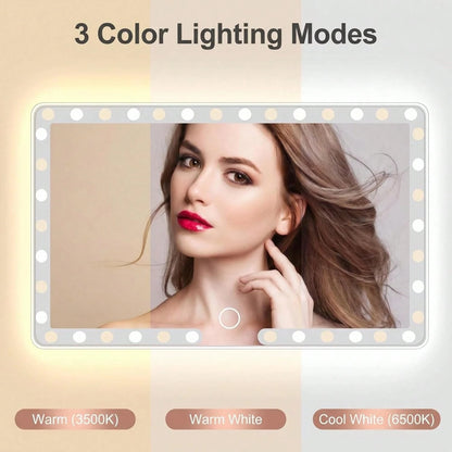 Ultra Thin LED Car Makeup HD Mirror Sunshade Makeup Hanging Mirror USB Charge Sun Visor Dimmable Touchscreen Auto Interior Vanity Mirror For Women,Car Acessesories Women,Car Essentials,Car Stuff,Car D
