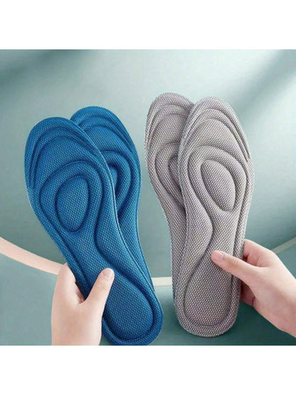 Unisex Adult 4-Pack Memory Foam Insoles - Odorless Sweat-Absorbing Sports Shoe Insoles, Suitable For Running Shoes And Casual Shoes - Deodorizing Comfortable Insoles, Back To School Supplies