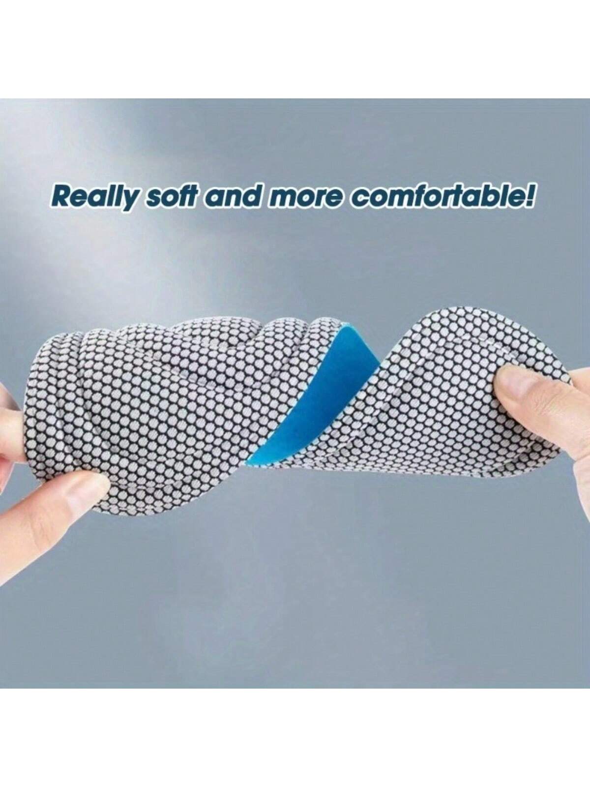 Unisex Adult 4-Pack Memory Foam Insoles - Odorless Sweat-Absorbing Sports Shoe Insoles, Suitable For Running Shoes And Casual Shoes - Deodorizing Comfortable Insoles, Back To School Supplies
