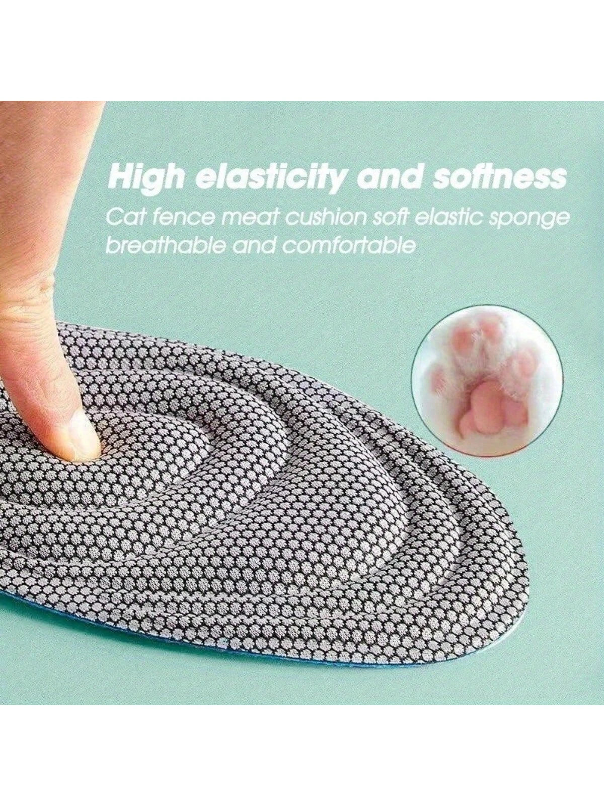 Unisex Adult 4-Pack Memory Foam Insoles - Odorless Sweat-Absorbing Sports Shoe Insoles, Suitable For Running Shoes And Casual Shoes - Deodorizing Comfortable Insoles, Back To School Supplies