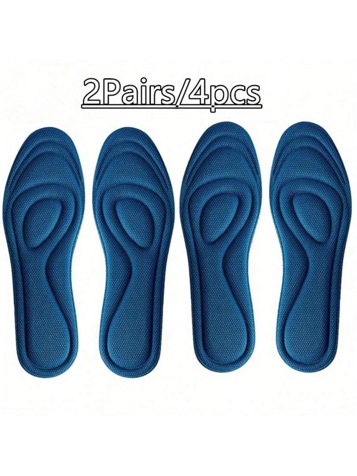 Unisex Adult 4-Pack Memory Foam Insoles - Odorless Sweat-Absorbing Sports Shoe Insoles, Suitable For Running Shoes And Casual Shoes - Deodorizing Comfortable Insoles, Back To School Supplies