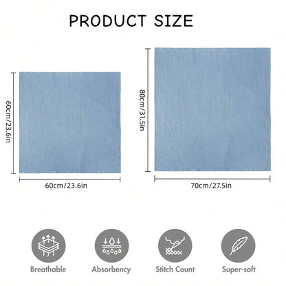 Unisex Baby Muslin Swaddle Blanket, Soft Absorbent Drool Bibs, Multi-Functional Blanket Can Be Used As Drool Bib, Burp Cloth, Stroller Cover, Car Seat Cover, Suitable For Baby Boys And Girls, Breathab