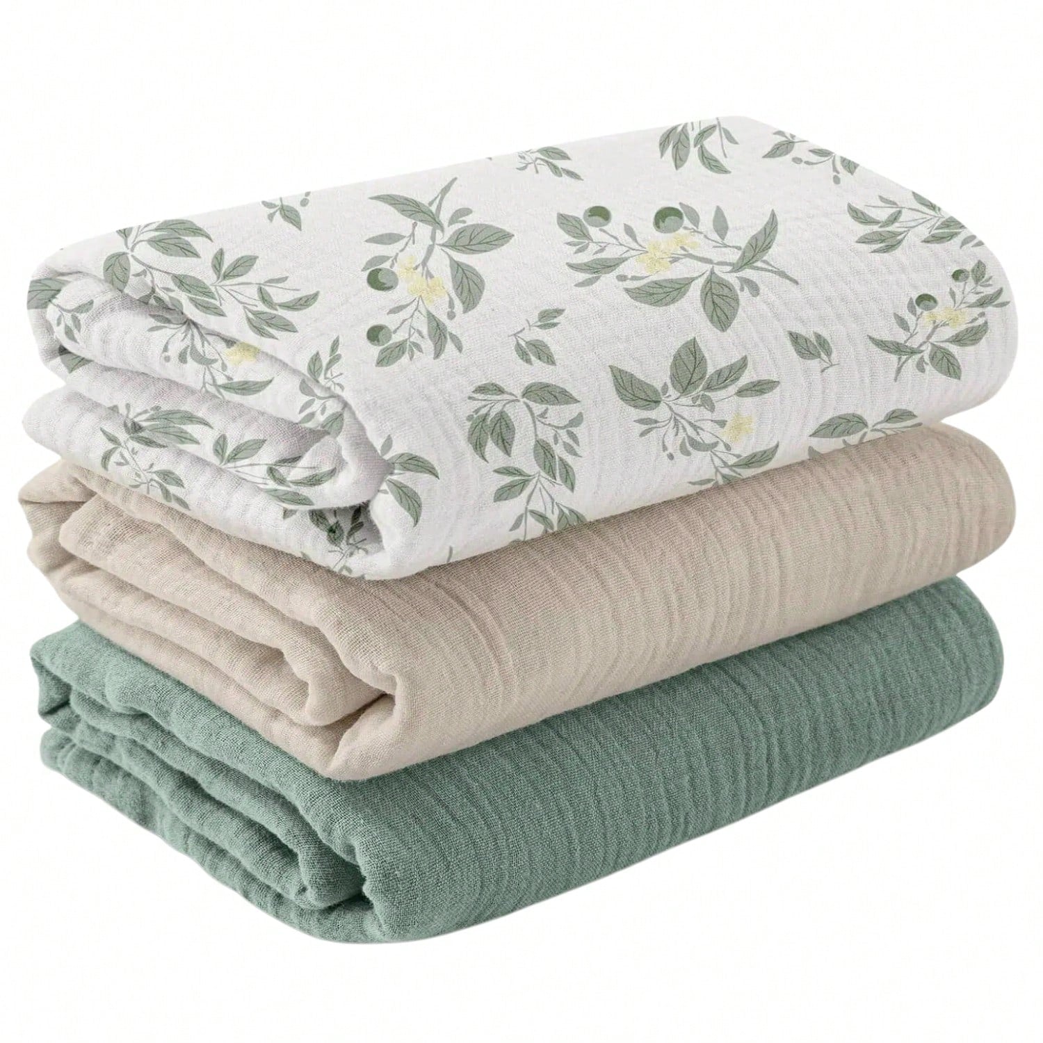 Unisex Baby Muslin Swaddle Blanket, Soft Absorbent Drool Bibs, Multi-Functional Blanket Can Be Used As Drool Bib, Burp Cloth, Stroller Cover, Car Seat Cover, Suitable For Baby Boys And Girls, Breathab