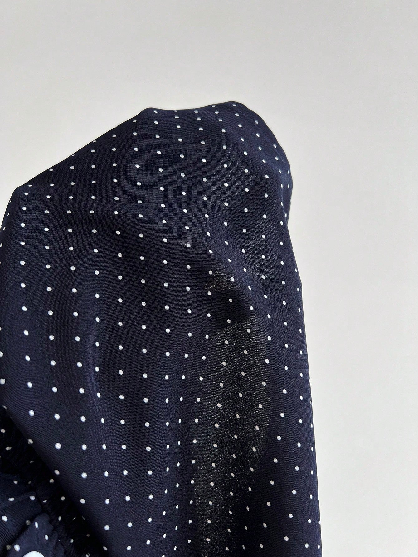 Unity Women's Comfortable Square Neck Polka Dot Print Short Sleeve Blouse