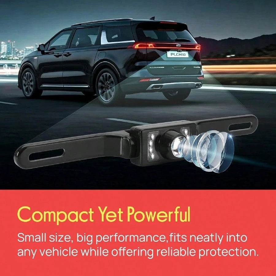 Universal 170° Backup Camera For Car With 8 HD LED Night Vision High Definition Color License Plate Reverse Vehicle Camera, Rear View For Car/SUV/Truck/Van/RV/UTV Pickup