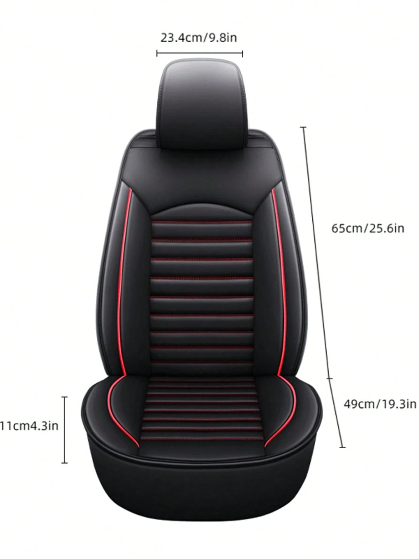Universal Car Seat Covers Full Set, Waterproof Faux Leather, Anti-Slip & Easy To Install For Cars SUV Truck, 5-Piece Front And Rear Seat Protectors