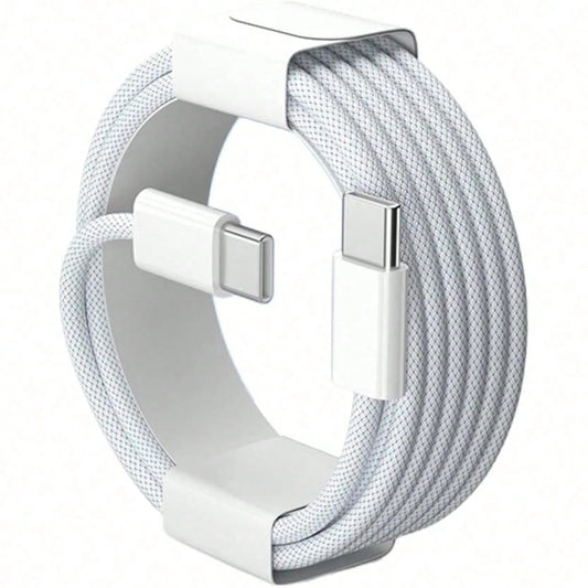 USB-C To USB-C Data Cable 3ft, Nylon Braided 60W 17/16/15 Charging Cable, Type-C Fast Charging Cable, USBC To USBC Data Cable, Compatible With 17/16/15 Pro Plus/Pro Max/Pro