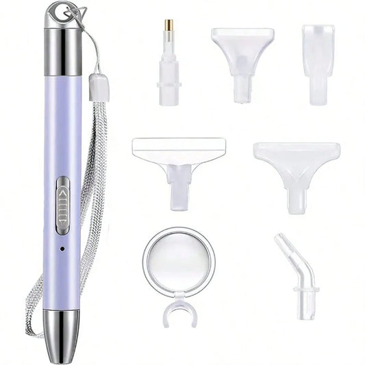 USB Illuminated Pen Set, Includes 6 Replacement Pen Tips, With Magnifier, Suitable For Diamond Painting