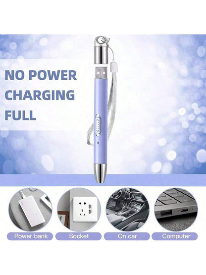USB Illuminated Pen Set, Includes 6 Replacement Pen Tips, With Magnifier, Suitable For Diamond Painting