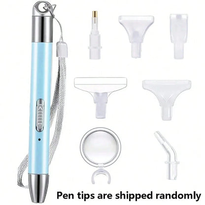 USB Illuminated Pen Set, Includes 6 Replacement Pen Tips, With Magnifier, Suitable For Diamond Painting