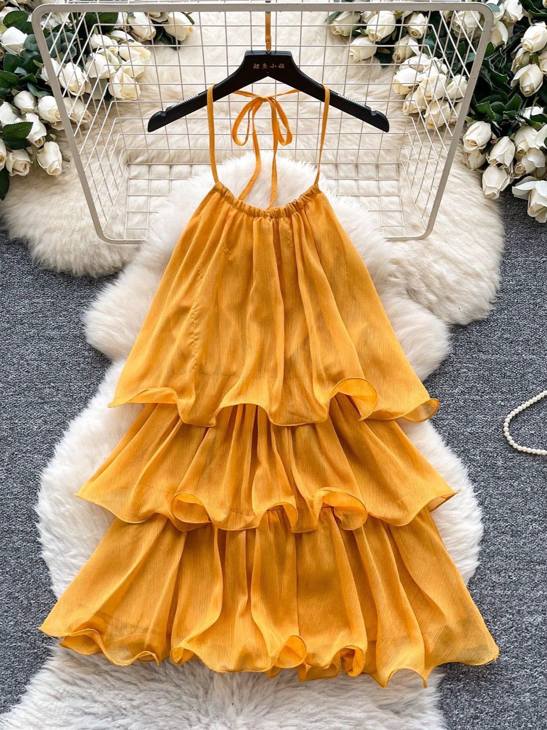 Vacation Outfits Women Club Outfits For Women Summer Outfits For Women Off-The-Shoulder Ruffled Vacation Skirt