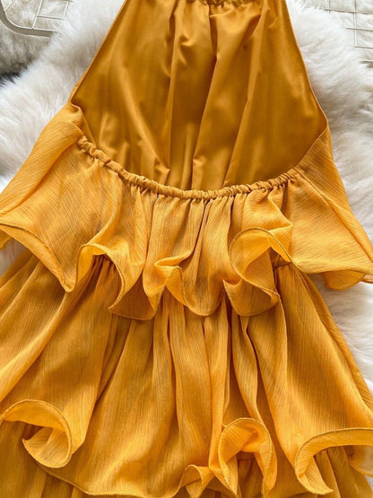 Vacation Outfits Women Club Outfits For Women Summer Outfits For Women Off-The-Shoulder Ruffled Vacation Skirt