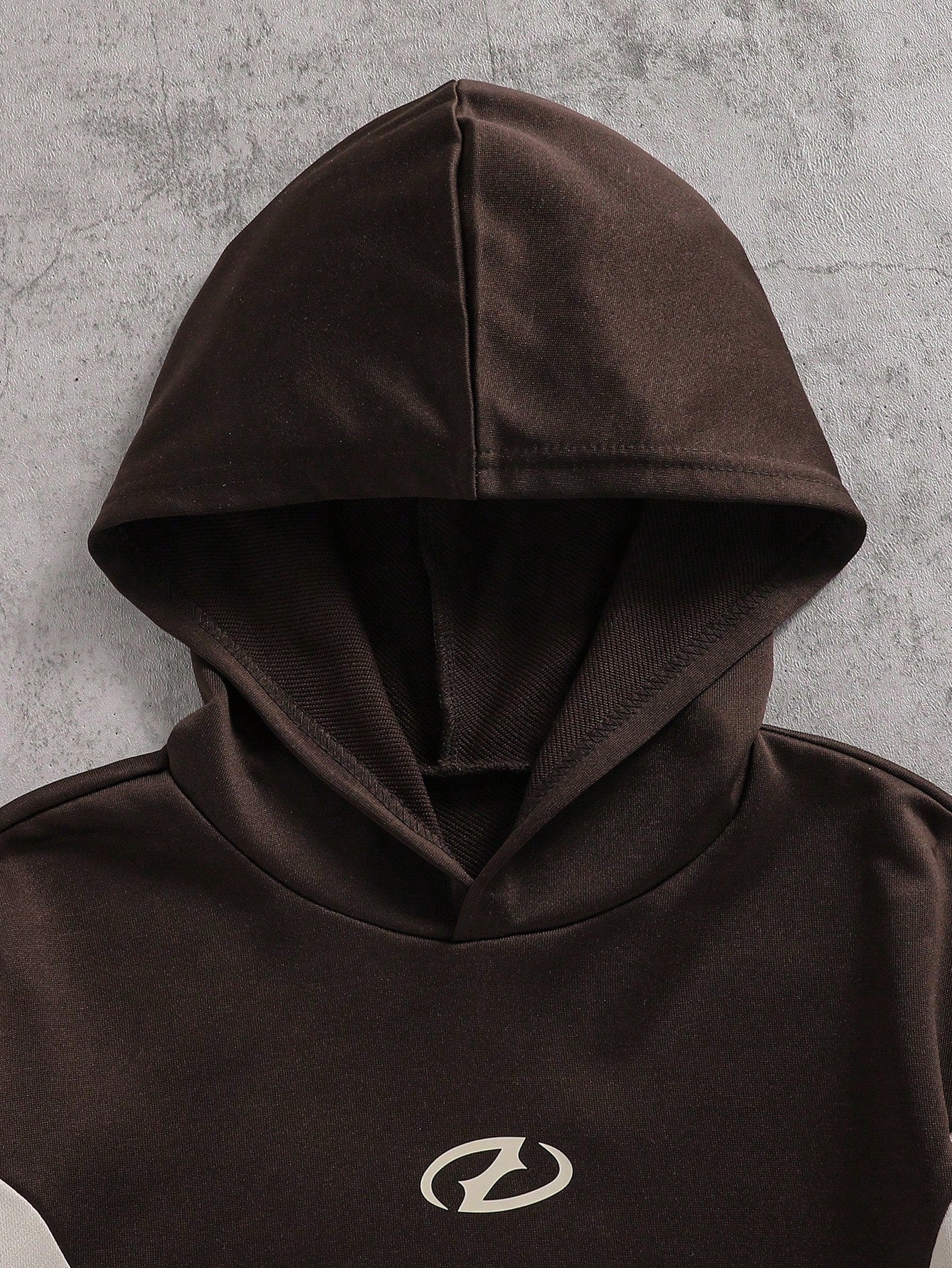 Vacaura 1pc Teen Boys Fashion Colorblock Hooded Pullover Knit Sweatshirt, Comfortable Fabric, Spring/Autumn New Style, Sporty Streetwear Outfit, Suitable For Multiple Seasons