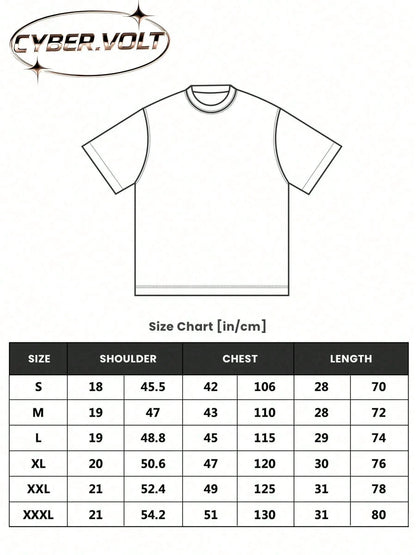 VALLEY Men's Y2K Style Printed (180g Pure Cotton T-Shirt) Pure Cotton T-Shirt- Soft And Breathable, Retro Summer Men's Daily Wear T-Shirt