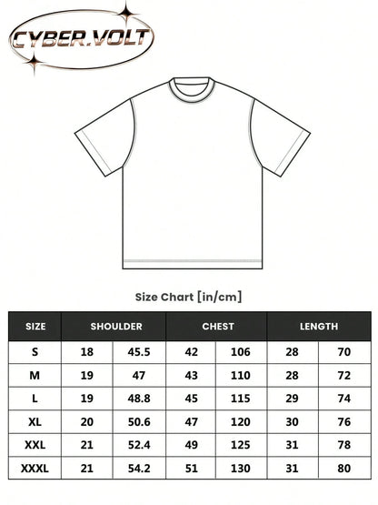 VALLEY Men's Y2K Style Printed (180g Pure Cotton T-Shirt) Pure Cotton T-Shirt- Soft And Breathable, Retro Summer Men's Daily Wear T-Shirt