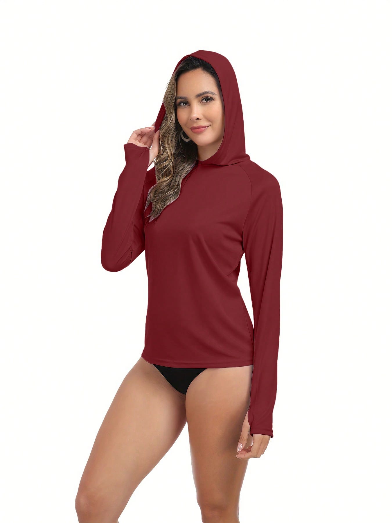 Veldtholos 4 Pack Women's Sun Protection Hoodie UPF SPF Long Sleeve Hiking Fishing Athletic Shirts Lightweight Rash Guards