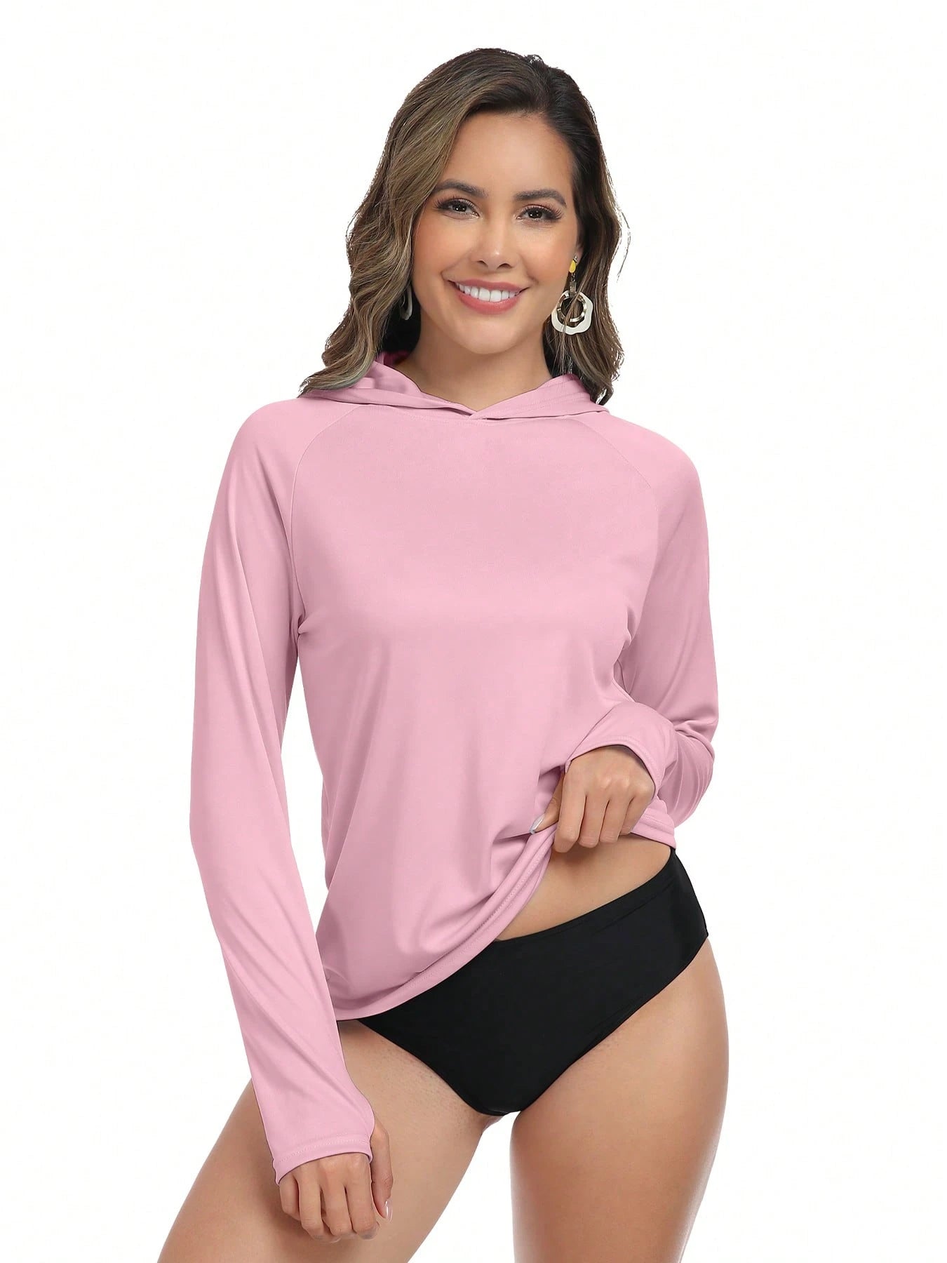 Veldtholos 4 Pack Women's Sun Protection Hoodie UPF SPF Long Sleeve Hiking Fishing Athletic Shirts Lightweight Rash Guards